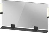 DURAVIT Sivida Spiegel 1250x650x36 mm mit LED, Dimmfunktion und Sensorschalter – Chrom/Weiß Matt