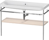 Duravit Happy D.2 c-shaped Waschtischset 1175 mm mit Metallkonsole und Waschschüssel