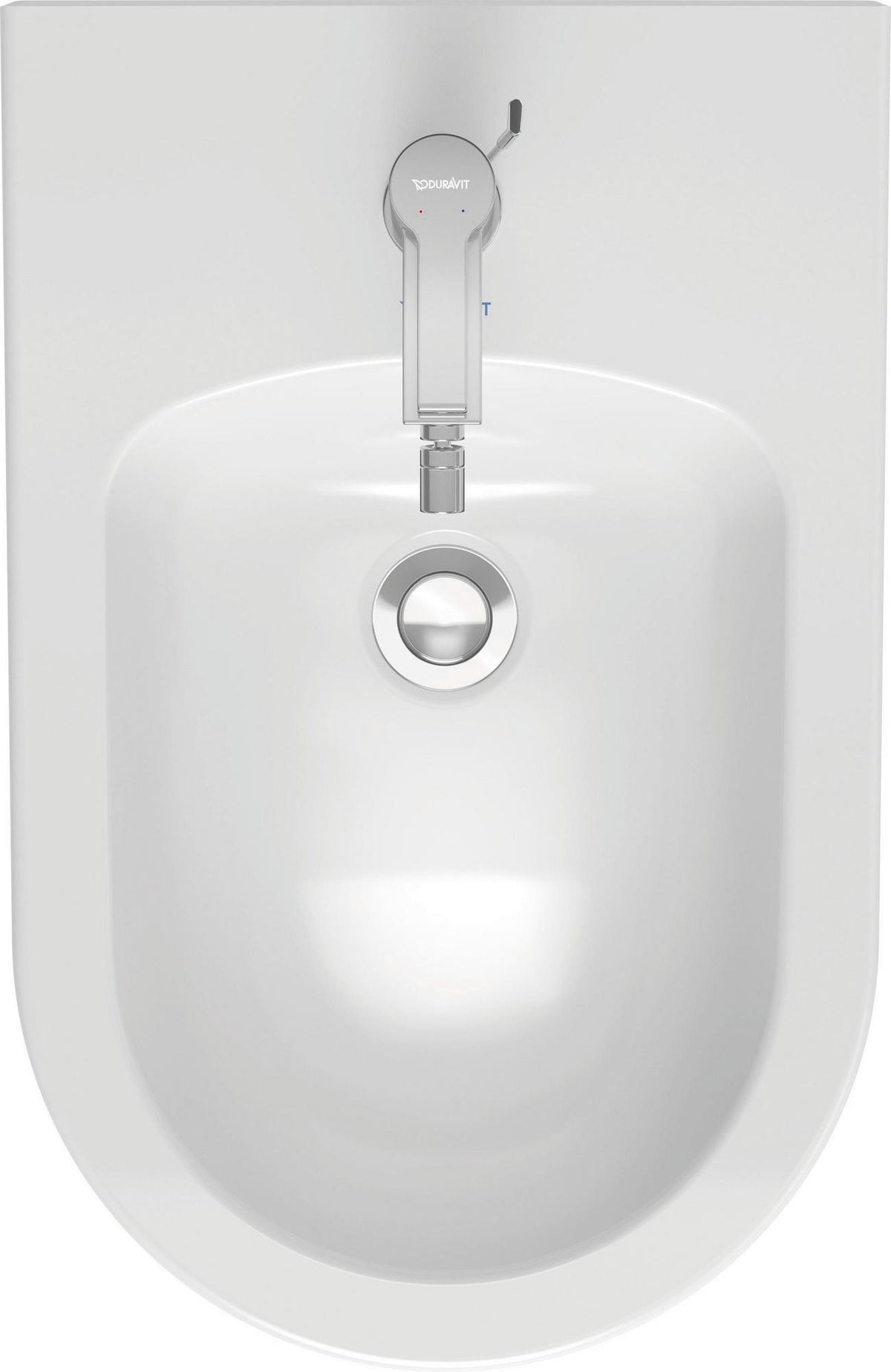 DURAVIT Wand-Bidet ME by Starck 570 mm weiß seidenmatt mit Überlauf und 1 Hahnloch