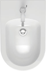 DURAVIT Wand-Bidet ME by Starck 570 mm weiß seidenmatt mit Überlauf und 1 Hahnloch