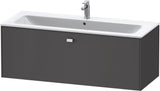 Duravit Brioso Waschtischunterbau 620 mm betongrau matt mit 1 Auszug und Soft-Close