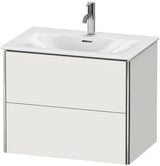 Duravit XSquare Waschtischunterbau 710 mm mit 2 Schubkästen in Steingrau matt
