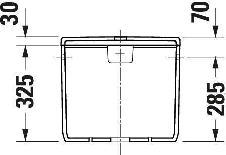 DURAVIT Spülkasten Qatego Studio F. A. Porsche Collection 6/3 L Dual Flush Weiß