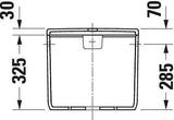 DURAVIT Spülkasten Qatego Studio F. A. Porsche Collection 6/3 L Dual Flush Weiß