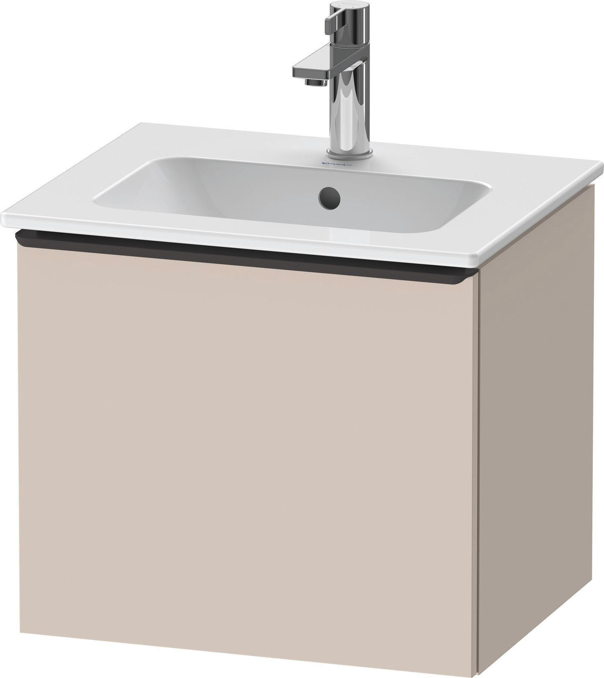 DURAVIT D-Neo Waschtischunterbau 510 mm Eiche Schwarz Matt mit Bronze Griff