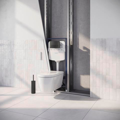 DURAVIT DuraSystem Betätigungsplatte Beta 100 Dual Flush Aufgesetzt Schwarz Matt