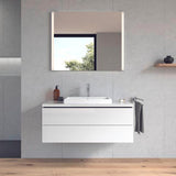 Duravit L-Cube Konsolenwaschtischunterbau 1020 mm betongrau matt mit 2 Schubkästen und Tip-On-Technik