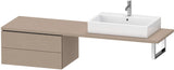 DURAVIT L-Cube Unterschrank 720 mm, 2 Schubkästen, weiß matt, wandhängend