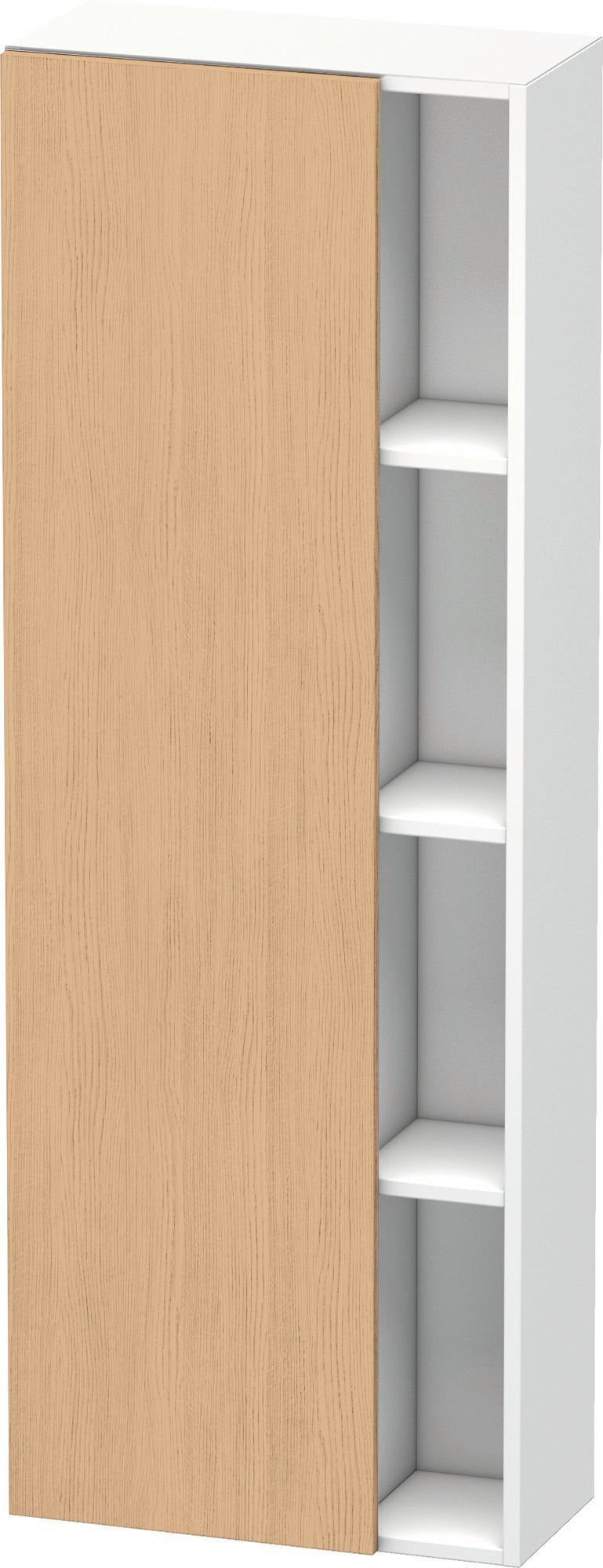 DURAVIT DuraStyle Hochschrank 1400 mm, 1 Tür links, weiß matt – wandhängend mit Soft-Close