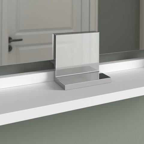 DURAVIT Sivida Spiegelablage 1200 mm in Chrom/Weiß Hochglanz – Ablage mit Befestigungsmaterial