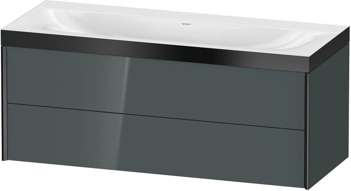 DURAVIT XViu c-bonded Waschtischunterbauset 1200 mm wandhängend mit 2 Schubkästen