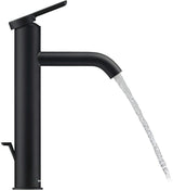 Duravit C.1 Einhebel-Waschtischmischer L mit Zugstange, Schwarz Matt