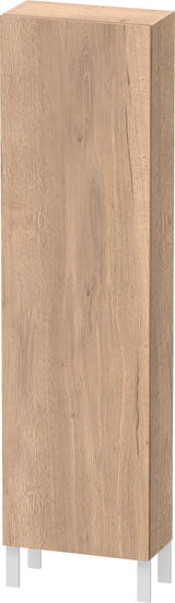 DURAVIT L-Cube Hochschrank 500x243x1760 mm Eiche Marmoriert Matt mit Glasfachböden