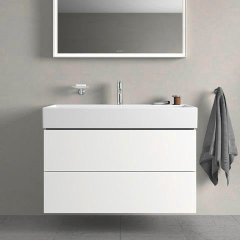 DURAVIT L-Cube Waschtischunterbau 984 mm, 2 Schubkästen, Weiß Matt, Wandmontage