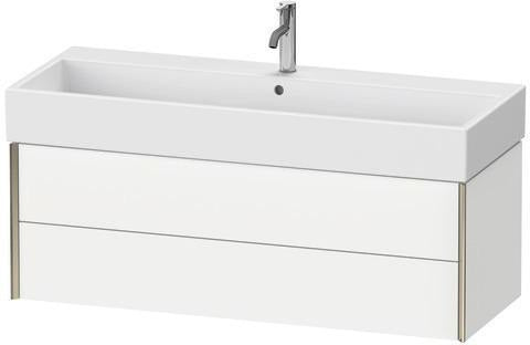 Duravit Waschtischunterbau XVIU 397x1184x454mm Prof. Champ ma weiß matt – wandhängend, 2 Schubkästen, Tip-On-Technik