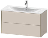 Duravit Waschtischunterbau XVIU 1010x557x480mm 2 Schubladen Programm Charisma taupe seidig-matt