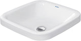 DURAVIT DuraStyle Einbauwaschtisch 430 mm weiß ohne Hahnlochbank von oben einbaubar