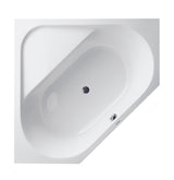 DURAVIT D-Code Eckbadewanne 1400x1400 mm Fünfeck 2-Sitzer mit Überlauf Weiß