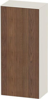 Duravit Halbhochschrank White Tulip 400 mm, Tür links, Nussbaum/Taupe – wandhängend mit Soft-Close