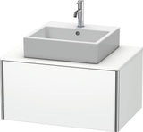 Duravit XSquare Waschtischunterbau 800 mm wandhängend, 1 Auszug, ohne Armatur, seidenmatt