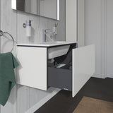 Duravit L-Cube Waschtischunterbau 820 mm Weiß Matt mit 1 Auszug und Tip-On-Technik