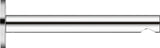 DURAVIT Circle Wanneneinlauf 200 mm Ausladung, Unterputz, verchromt – Wandmontage