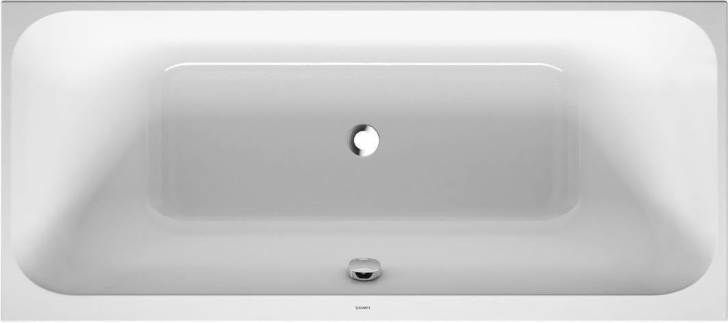 Duravit Happy D.2 Badewanne 1800x800 mm Einbauversion mit 2 Rückenschrägen Weiß