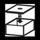 DURAVIT XSquare Utensilienbox mit Deckel 55x100x160 mm Amerikanischer Nussbaum