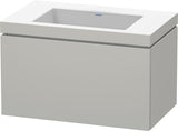 Duravit L-Cube c-bonded Waschtischset 800 mm betongrau matt mit 1 Auszug