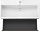 Duravit L-Cube Waschtischunterbau 984 mm Amerikanischer Nussbaum, 2 Schubkästen, wandhängend