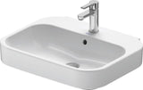 Duravit Waschtisch Happy D.2 600 x 475 mm hängend weiß mit Überlauf und Hahnlochbank