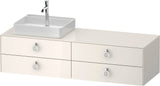 Duravit White Tulip Waschtischunterbau 1600 mm Nussbaum Links von Philippe Starck