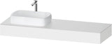 DURAVIT Qatego Konsole Studio F. A. Porsche 1400 mm wandhängend mit Ausschnitt links