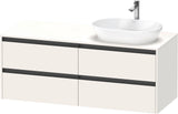 Duravit Ketho.2 Waschtischunterbau 1400 mm betongrau matt mit 4 Schubkästen