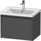 DURAVIT Ketho.2 Waschtischunterbau 634 mm betongrau matt, wandhängend, 1 Auszug mit Soft-Close