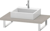 Duravit L-Cube Konsole variabel 550 mm weiß matt – wandhängend, mit Ausschnitt für Waschschüssel