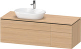 Duravit L-Cube Waschtischunterbau 1420 mm Taupe supermatt mit Tip-On Technik