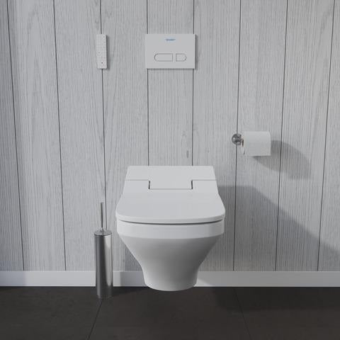 DURAVIT SensoWash Slim Dusch-WC-Sitz für DuraStyle, weiß, mit Fernbedienung & Durchlauferhitzer