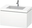 Duravit L-Cube c-bonded Waschtischset 800 mm mit Vero Air, 1 Auszug, Weiß Matt