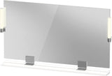 DURAVIT Sivida Spiegel 1250x650x36 mm mit LED, Dimmfunktion und Sensorschalter – Chrom/Weiß Matt
