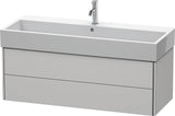 Duravit XSquare Waschtischunterbau 1184 mm mit 2 Schubkästen in Steingrau matt