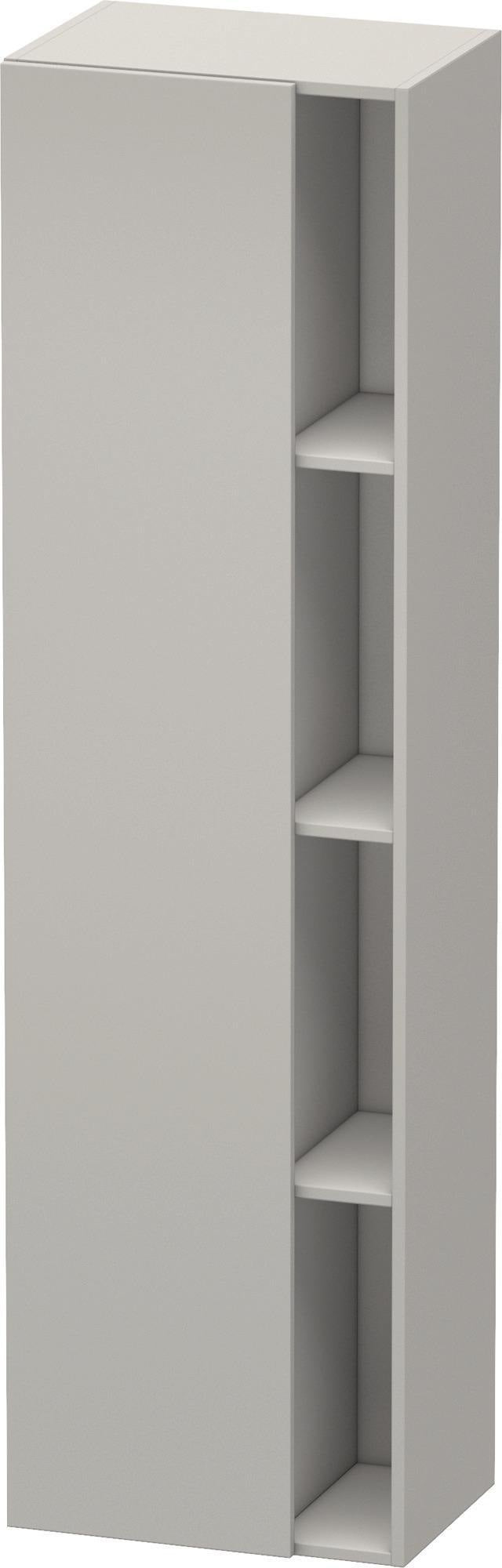 DURAVIT DuraStyle Hochschrank 360x500x1800mm, 1 Tür links, weiß matt – Wandhängend mit Soft-Close