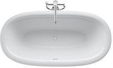 DURAVIT White Tulip Freistehbadewanne 1600x800 mm Sanitäracryl Weiß mit 2 Rückenschrägen