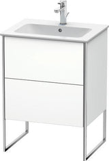 Duravit XSQUARE Waschtischunterbau 610 mm mit Auszug und Fußgestell – s-matt ES Ahorn