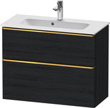 DURAVIT D-Neo Waschtischunterbau 810 mm Eiche Schwarz Bronze, wandhängend, 1 Auszug