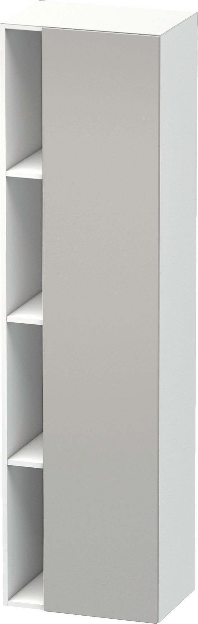 DURAVIT DuraStyle Hochschrank 360x500x1800mm, 1 Tür links, weiß matt – Wandhängend mit Soft-Close