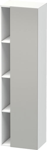 DURAVIT DuraStyle Hochschrank 360x500x1800mm, 1 Tür links, weiß matt – Wandhängend mit Soft-Close