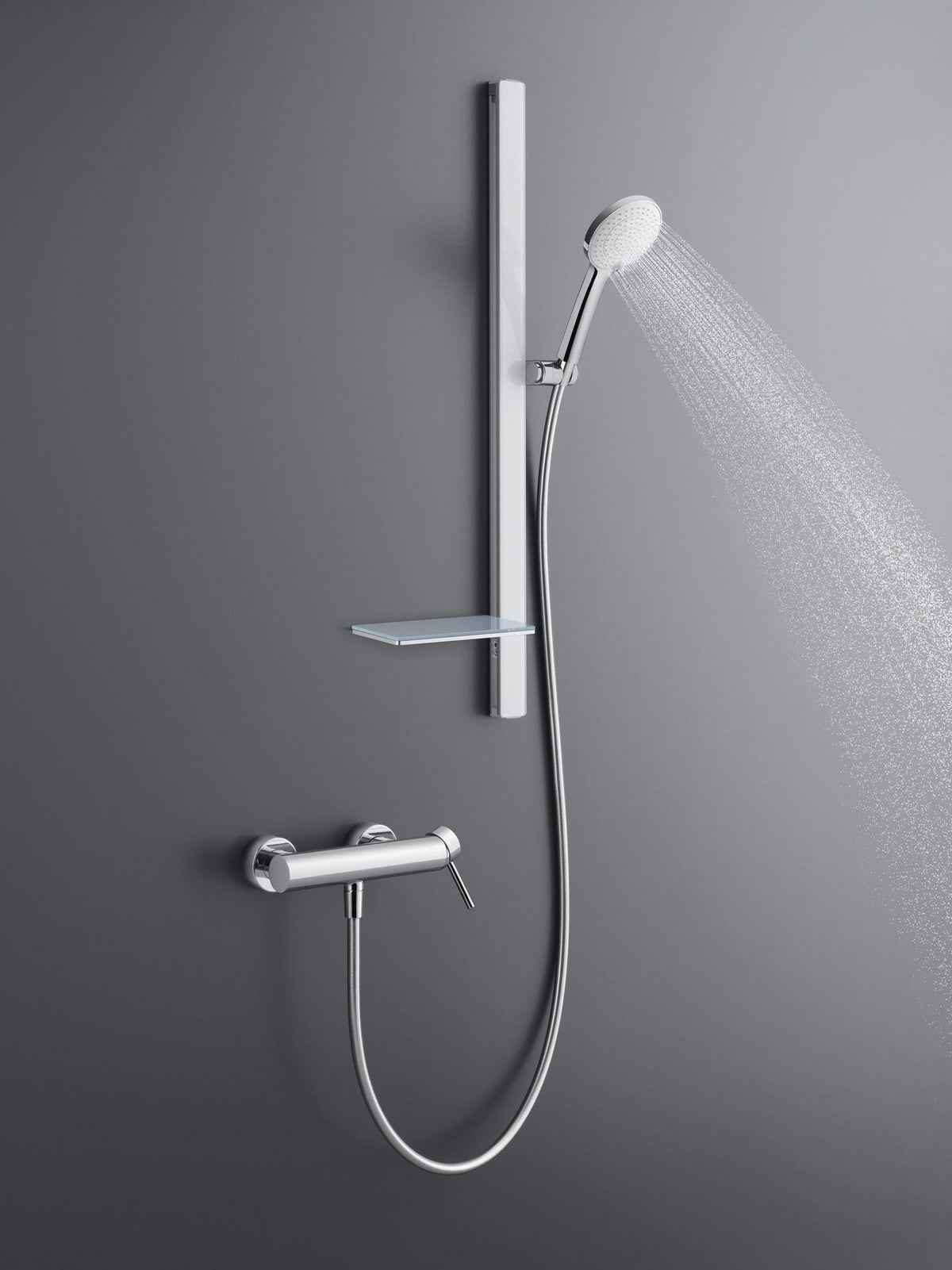 DURAVIT Ablage für Brausestange Universal 214 mm Chrom – Ersatzteil