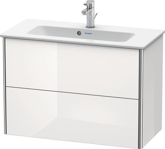 Duravit XSquare Waschtischunterbau 810 mm wandhängend, 2 Schubkästen, s-matt, für ME by Starck