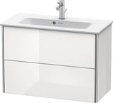 Duravit XSquare Waschtischunterbau 810 mm wandhängend, 2 Schubkästen, s-matt, für ME by Starck